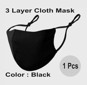 Comfortable 3 Layer Washable Reusable FaceMasks with size adjustable