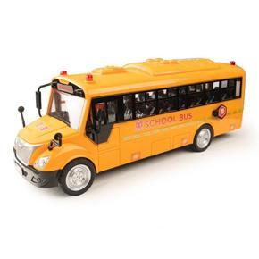 School Bus Die Cast Vehicles Yellow Large Alloy Pull Back Play Bus For Kid