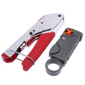 Multi Compression Coaxial Cable Crimping Tool F Rg6 Rg58 Rg59 Connectors Coax Crimper Coaxial Cable Stripper