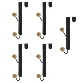 5Pcs over the Door Hooks,for Hanging Coats, Bags, Pants, Hats,Scarves