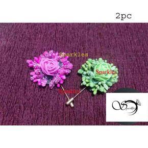 Artificial  Foam Flower  Hijab Pin / Broches -2 pc