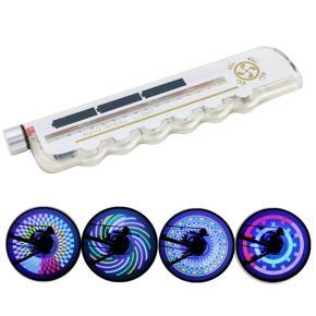 Bicycle Light Tire Valve Cap Bike Air Flame LED Flash Light Waterproof Cool Wheel Lights Neon Lamp for Road Bike, Very Bright, Auto & Manual Dual Switch, 32 Pattern