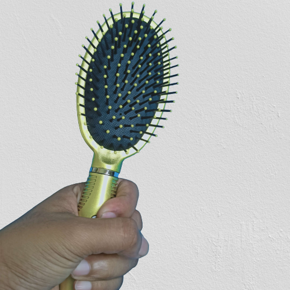 Pro Hair Brush with Nylon Bristles, Oval Cushion
