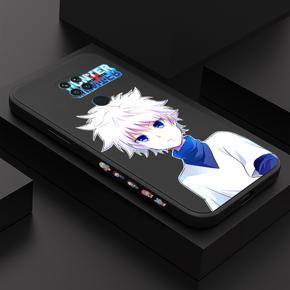 Hontinga for Redmi Note 9 Back Cover Cartoon Anime Cute Killua Side Design Case Square Edge Liquid Silicone Phone Case