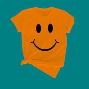 Smile Emoji Yellow Half Sleeve T-Shirt for Men