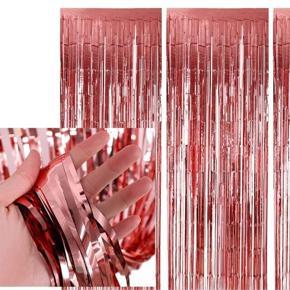 Foil Curtain for Decoratio party background(Rose Gold)