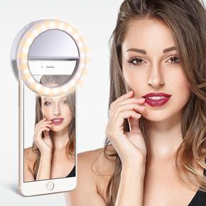 Rechargeable Mobile Selfie Ring Light, Selfie Ring Light for Live Video Call
