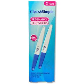 Clear & Simple Test Sticks 2 Tests