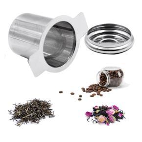 2 Packs Loose Leaf Tea Filters,Stainless Steel Tea Basket Filters Tea Strainer Steeper for Hanging on Teapots