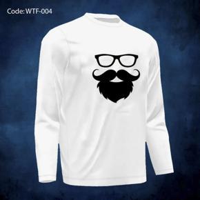 SUN GLASS white long Sleeve T-Shirt For Men