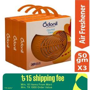 Odonil Natural Air Freshener Block Orchid Dew - 50g Hanger Model (Buy 2 Get 1 Free)