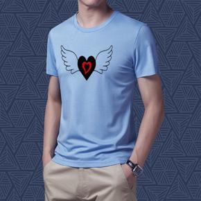 Wings Love Sky Bulo  Half Sleeve T-Shirt For Men