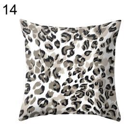 Leopard Print Pillow Case Cushion Cover Sofa Bedroom Car Cafe Office Decoration