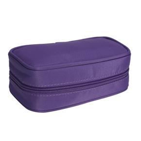 New 10 Bottles 10ml/15ml Essential Oil Storage Travel Carrying Case Holder Bag - Purple