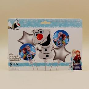 Balloons Foil Frozen and Olaf Pack of 5pcs