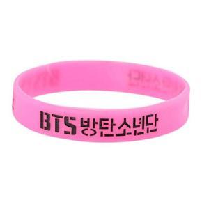 BTS Rubber Wristsband - Pink