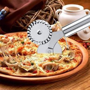 Stainless Steel Double Head Wheel Pizza Cutter