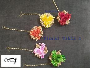 Artificial Floral Tikli / Maangtika -1 pc