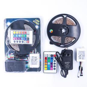 Hot Sell Smd3528 2835 300leds Rgb 5m Set Ip65 , Color Remote Controller Light Led Strip Set For Party