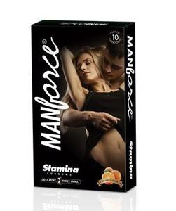 Manforce Orange Stamina More Time & Pleasure Condoms _10s Pack