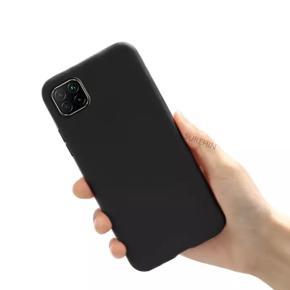 Thin Soft Eouro Matte Silicone Case For Realme C11 Case Black Slim Soft Back Cover_Black