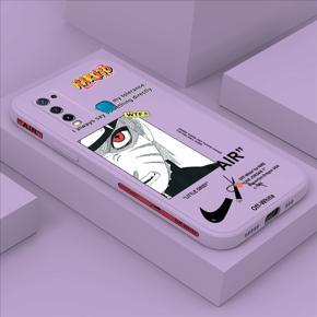 Hontinga for Vivo Y30 Case Side Design New Anime Naruto for Boys Back Cover Soft Square Edge Pattern Liquid Silicone Trend Phone Cases