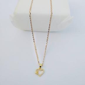 Love Gold Plated Chain & Love Locket For Women