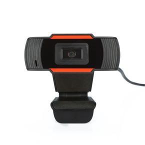Rotatable Camera HD Webcam USB Camera Video Recording Web Camera - black