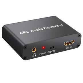 HDMI-Compatible Extractor Digital to Analog Audio Converter DAC with 3.5mm Headphone Interface 192KHz DAC Converter