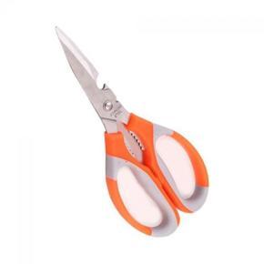 Stainless Steel Kitchen Scissors - Orange Color