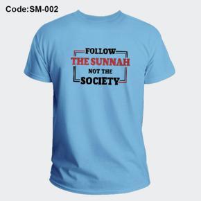 Tha Sunnah Sky Half Sleeve T-Shirt For Men