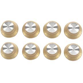 ARELENE 8X Set Gold Top Hat Knob for Gibson for Les Paul Gold Foil Button