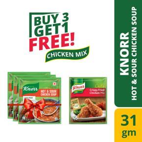 Knorr Soup Hot and Sour Chicken 31g(Buy 3 Get 1 Chicken Mix)