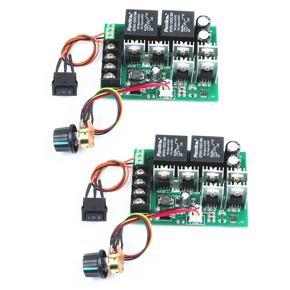 XHHDQES 2X Pwm Speed Controller PWM Electronic Governor 40A DC 10V-50V 12V / 24V / 36V / 48V Brushed DC Motor Controller Power