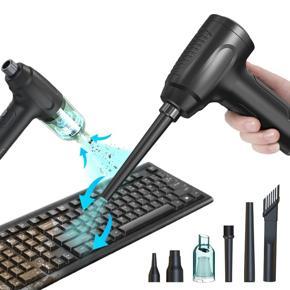 Compressed Air Duster- Electric Air Duster 2 in 1 for Effective Keyboard Cleaner,Canned Air Replacement