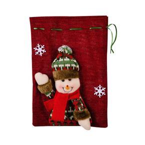 Cimiva Santa Christmas Gift Bag Cartoon Drawstring Gift Bags For Xmas Decorations