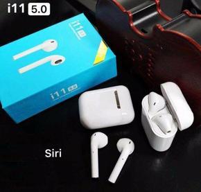 Genuine i11 Wireless Bluetooth Earbuds with Charging case -White