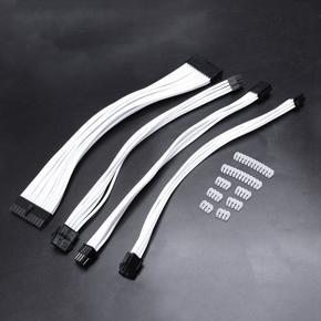 Basic Extension Cable Kit; 1Pcs Atx 24Pin/Eps 4+4Pin/Pci-E 8Pin/Pci-E 6Pin Power Extension Cable