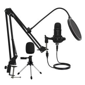 MIRFAK Audio TU1 USB KIT Desktop Professional Condenser Recording Microphone - Black