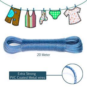 20M Long Clothesline Rope Hanger - Multicolor [HIGH QUALITY GURRENTED]