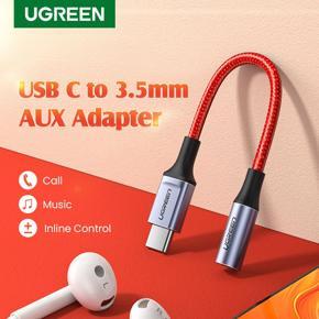 UGREEN type-c to 3.5mm jack earphone cable 3.5mm AUX USB C audio adapter for For Xiaomi Mi 10/10 Pro/Mi 9 Pro/ 8/8SE/8 lite/Huawei Nova6/Mate 30 Pro/ Mate 20 Pro/Mate 10 Pro/P30 Pro/Honor 20S/V30 /One