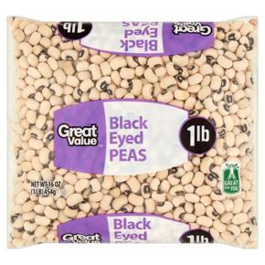 Great Value Black Eyed Peas, 16 oz