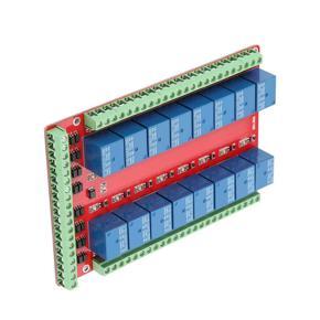 24V 16 Channel Relay Module Isolated Type Interface Board High/Low Level Trigger Kit DC 5/12/24V Electronic Component
