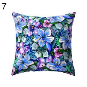 Colorful Flower Leaves Pillow Case Car Seat Home Cafe Cushion Sofa Cover Decor