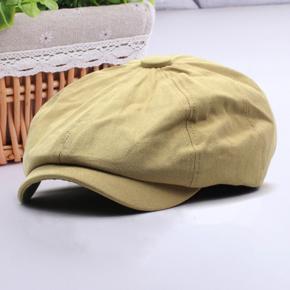 Men Cap Solid Color Great Stitching Men Beret