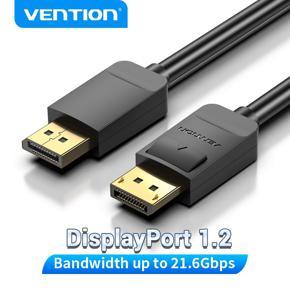 Vention DisplayPort Cable 4K 60Hz Male to Male Video Audio Cable for PC Laptop TV Projector DP to DP Cable DisplayPort 1m 2m 5m