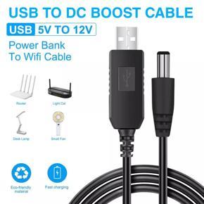 USB to DC Power Cable 5V To 12V Boost Converter Adapters USB to DC Jack Charging Cable for Wifi Router Mini Fan Speaker