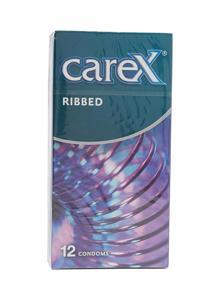 Carex Ribbed Pleasure Condoms - 12s Pack