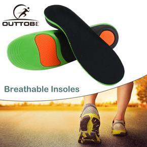 Outtobe Unisex Shoe Insoles Fashion Shock Absorption Insoles Silicone Gel Shoe Pad Deodorant Orthotic Sport Running Shoes Insoles Non-slip Massage Pads Sweat-absorbent Breathable Sports Insoles Free C