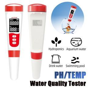 2 in 1 Digital PH Temp Meter Professional Water Quality Purity Tester Temperature Pen Acidometer Detector for Pool Aquarium